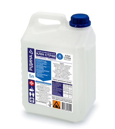 Засіб дезінфікуючий для рук, поверхонь та ВМП "Клін Стрім" 5 л каністра